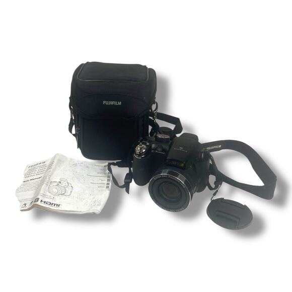 Fujifilm FinePix S4500 14MP 30x Z Compact Digital Camera Black Tested Working - Picture 1 of 8